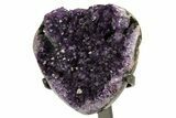 Sparkling Amethyst Geode with Metal Stand - Uruguay #373006-3